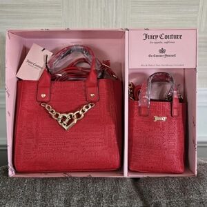 Juicy Couture Red Shoulder Bags Set